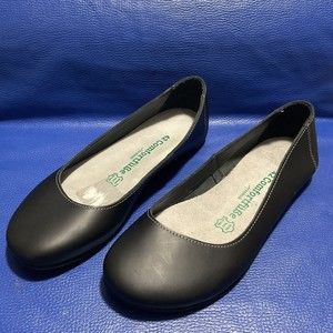 comfort plus by Predictions Women's Black Flats